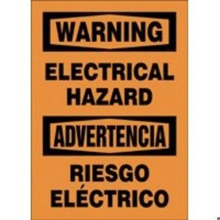 Accuform BILINGUAL OSHA Safety Sign ELECTRICAL SBMELC330VA